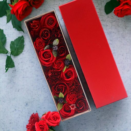 Luxus Rózsakert Szappanvirág Doboz - Hosszú